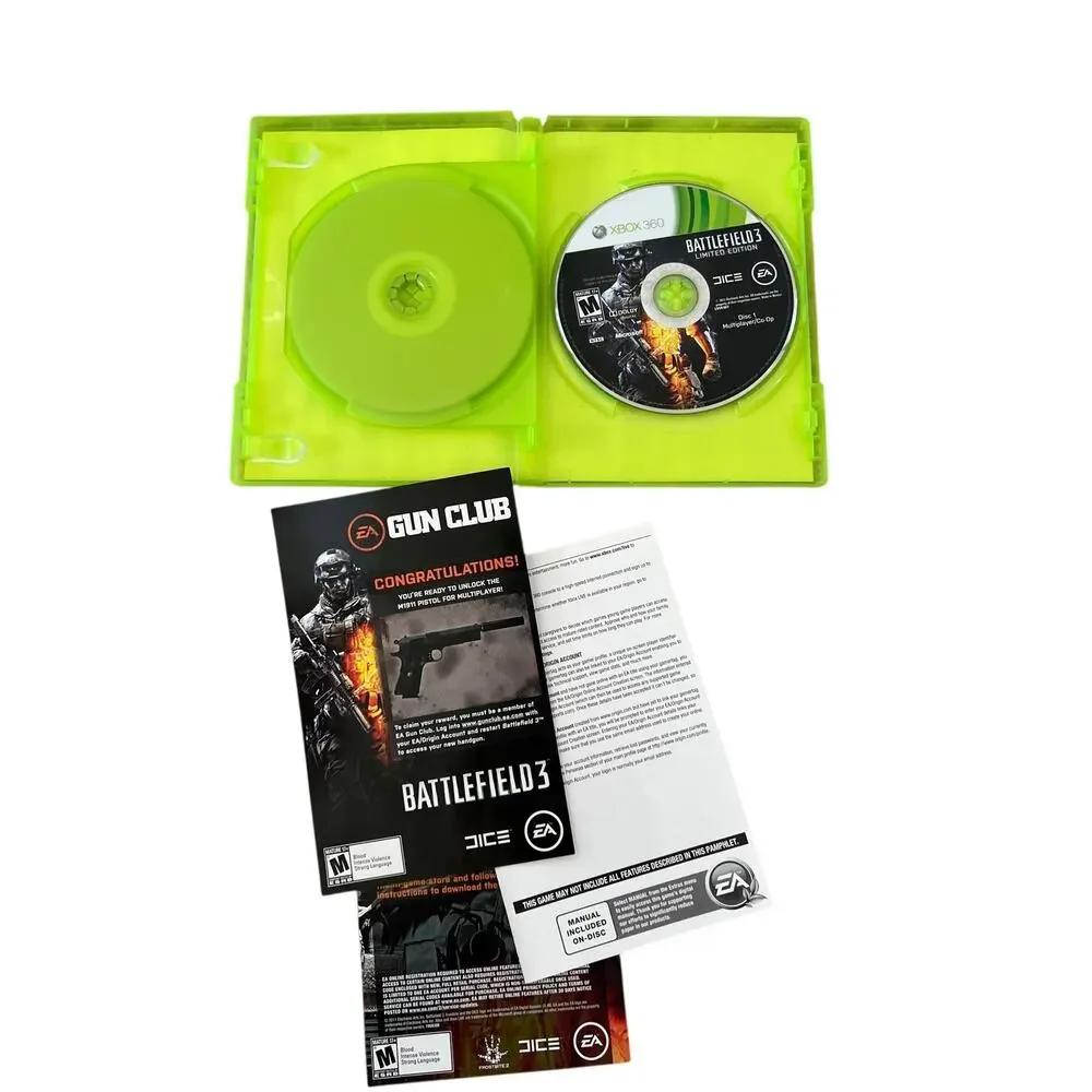 Battle Field 3: Limited Edition Microsoft XBox 360 (2011) Complete